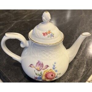 Schumann Empress Dresden Flowers Teapot